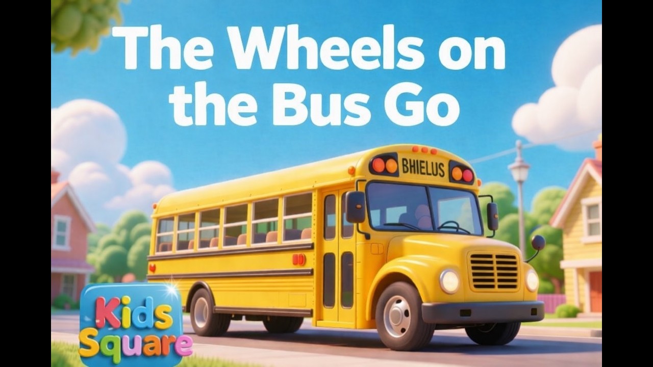 The Wheels on the Bus Go 🚍🎵 | Happy Sing-Along for Toddlers & Kids