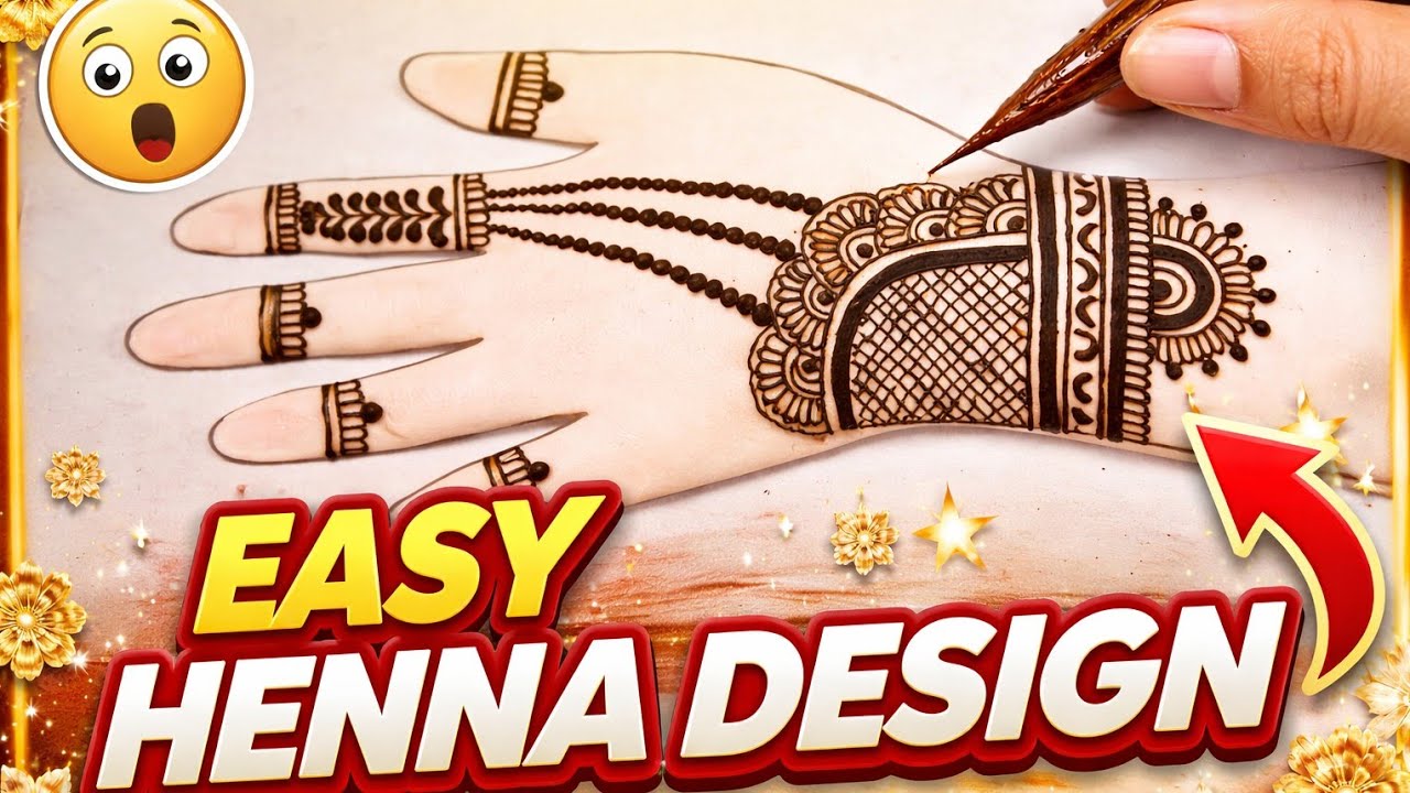 Very Simple mahndi design 