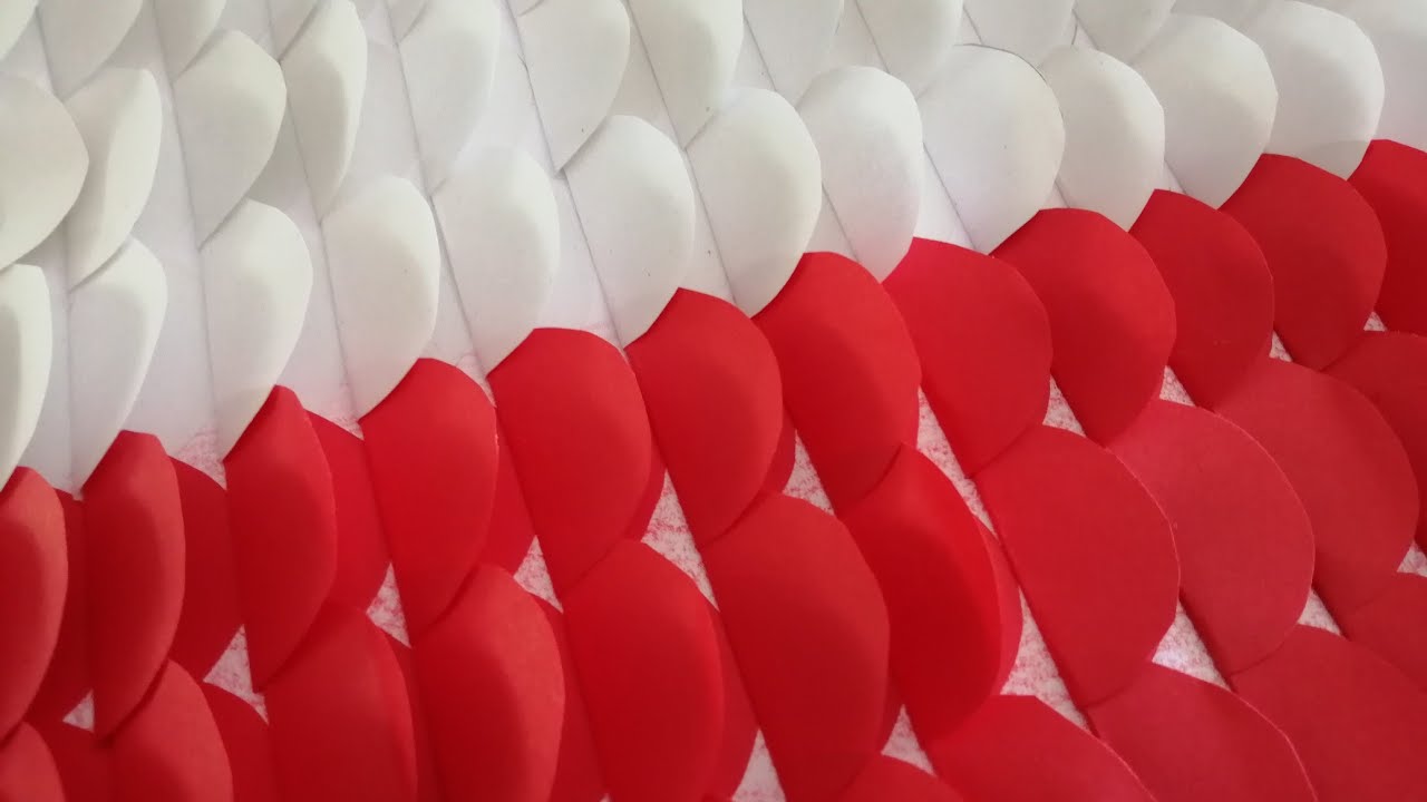 Flaga Polski z K&Oacute;ŁEK 3D DIY - Polish flag 3D DIY