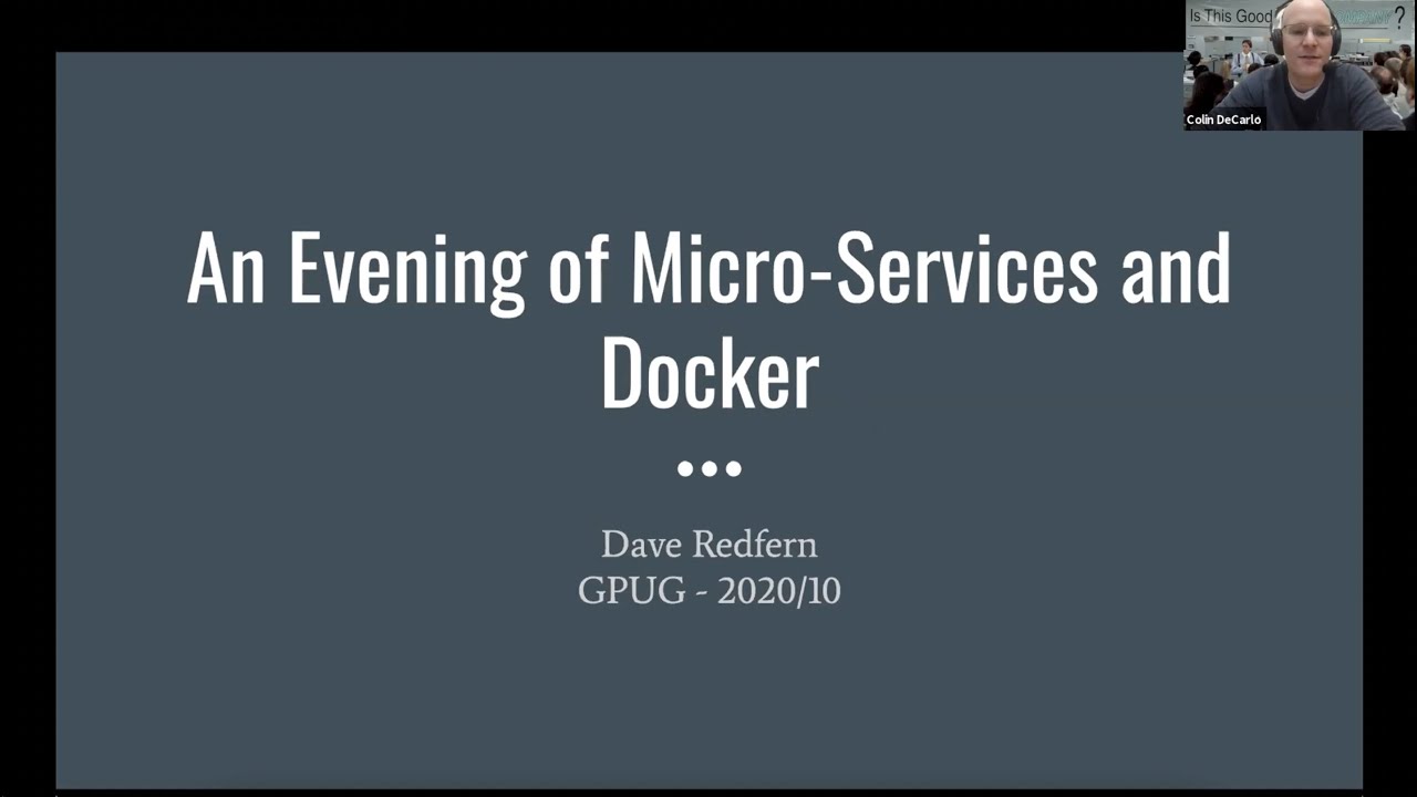 An Evening with Microservices & Docker - Dave Redfurn