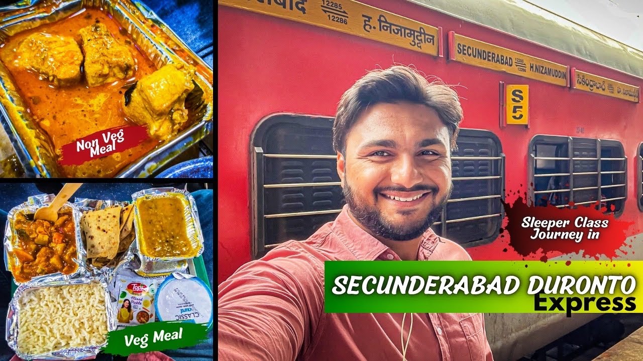 Secunderabad Duronto Express sleeper class journey and Indian railways food review