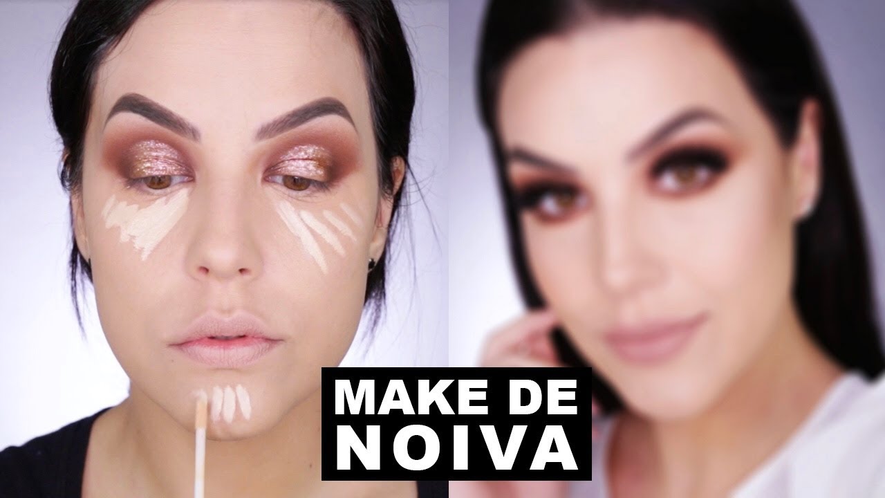 MAQUIAGEM DE NOIVA COM PRODUTOS QUE NUNCA USEI ANTES