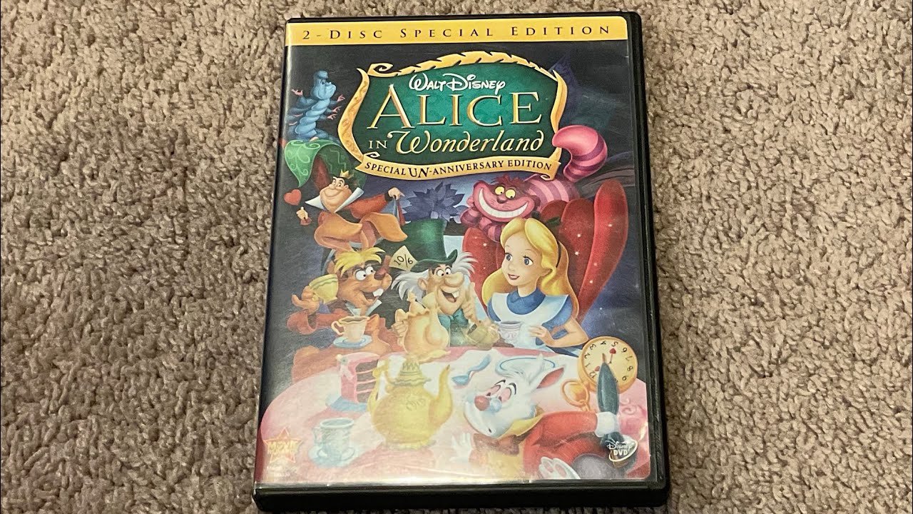 2010 Alice In Wonderland 2 Disc Special Un-Anniversary Edition #waltdisney #disney #movie 