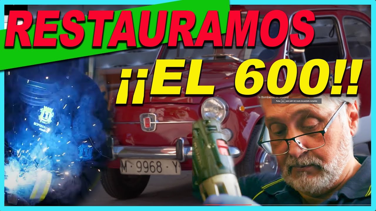 Restauración del Seat 600-L de 1974 del Cuerpo de Bomberos de Madrid