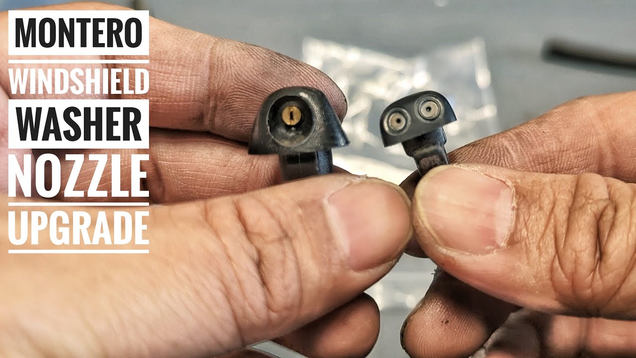 How to upgrade your windshield nozzles on your Mitsubishi Montero.