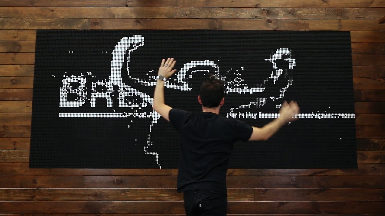 Flip Discs (Flipdots) Display at BREAKFAST Studio