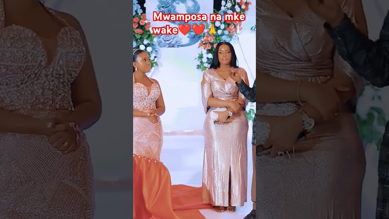 Mtume Mwamposa akiwa na mke wake kwenye harusi#shortsfeed#shortsviral#mwamposalive#mtumemwamposa