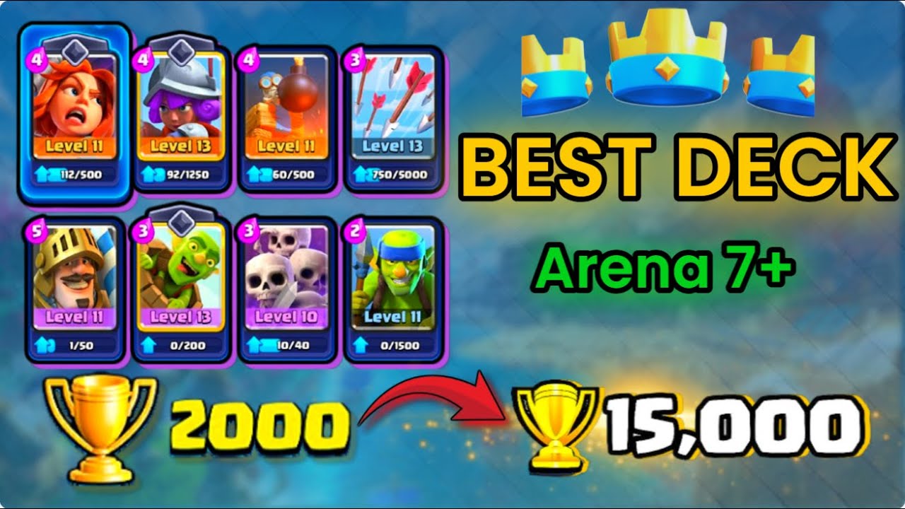 Clash Royale BEST Beginner Deck | From 2k to 15k Trophies! No Legendaries!