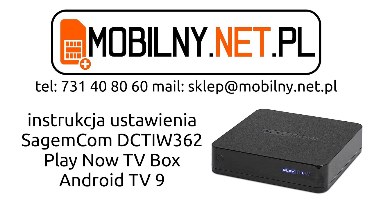 Tuner DVB-T2 Sagemcom Play Now TV instrukcja ustawienia (Android 9)