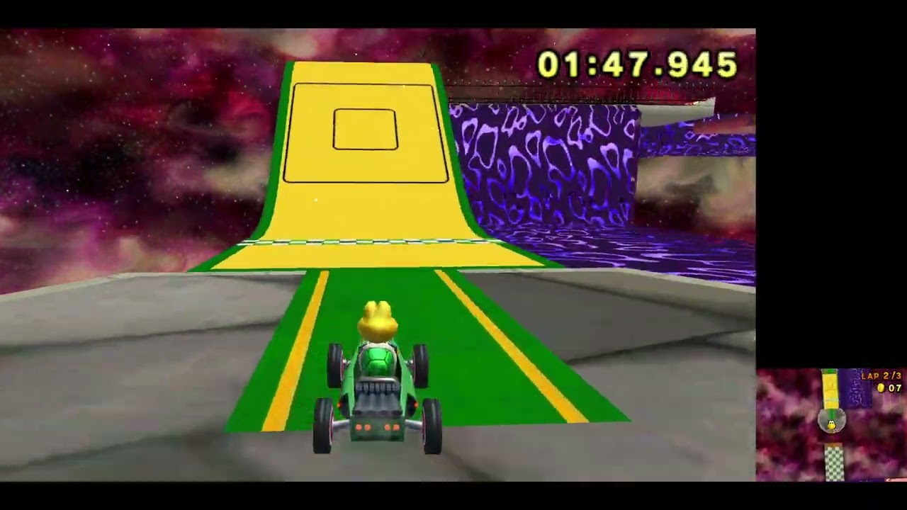 Super Mario Galaxy track in Mario kart?! (CTGP 7 Dark Matter Fortress)