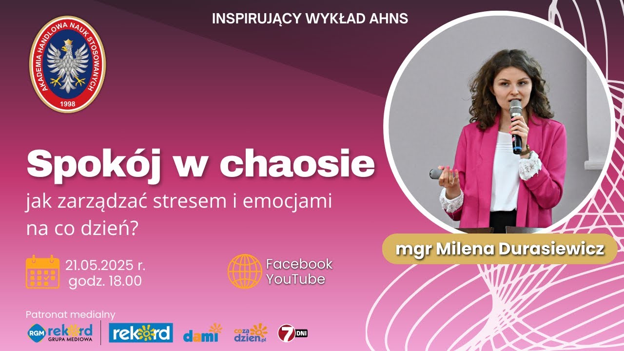 Spokój w chaosie - jak zarządzać stresem i emocjami na co dzień? - Milena Durasiewicz