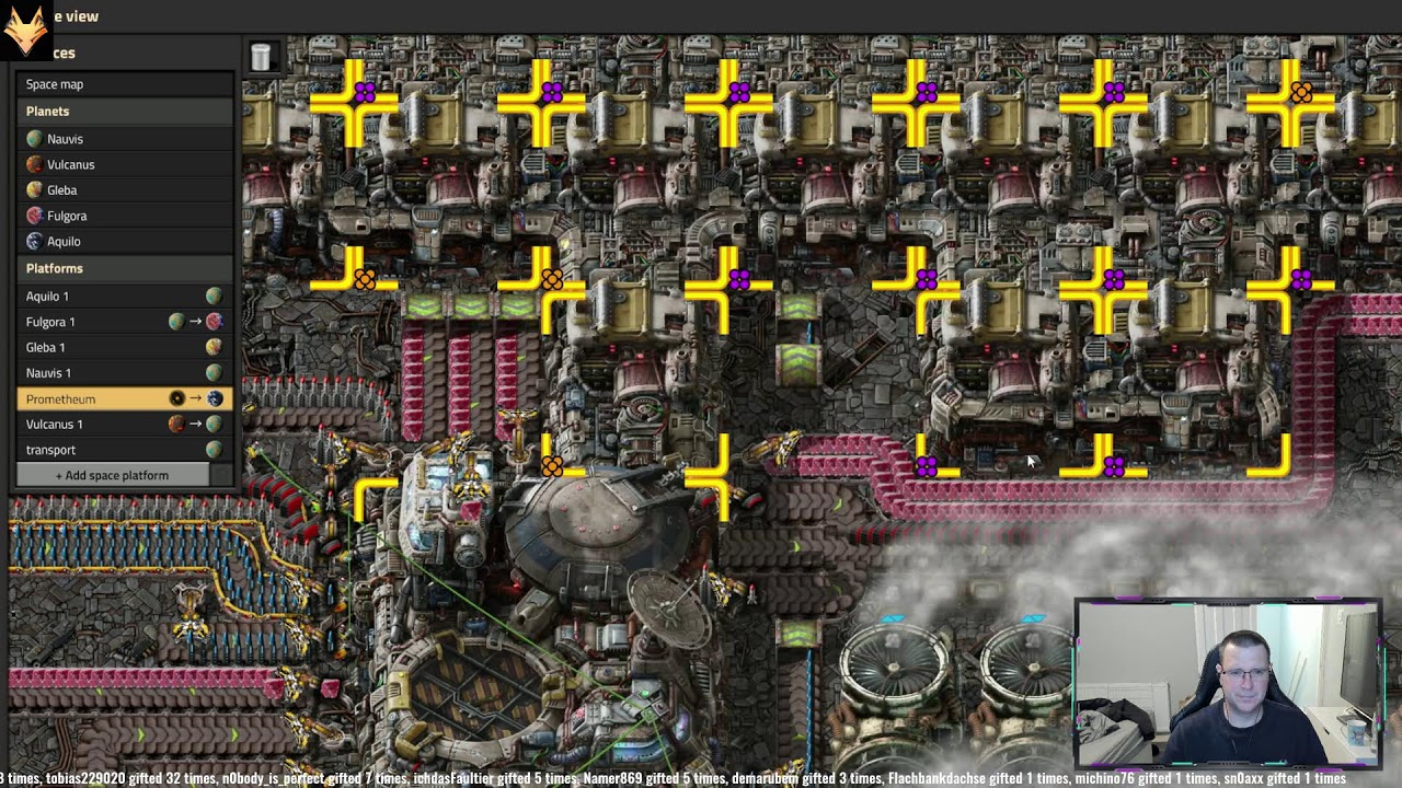 factorio. planning our first Prometheum run!