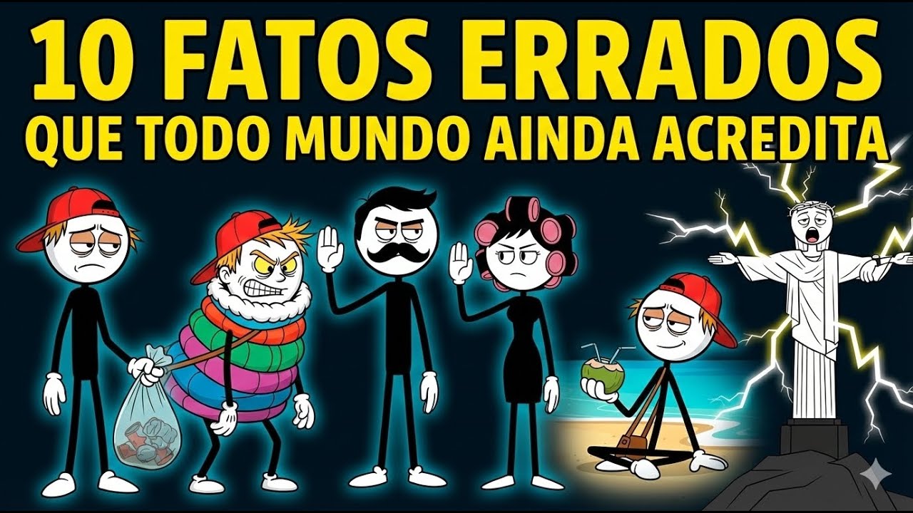 10 FATOS TOTALMENTE ERRADOS EM QUE TODOS AINDA ACREDITAM