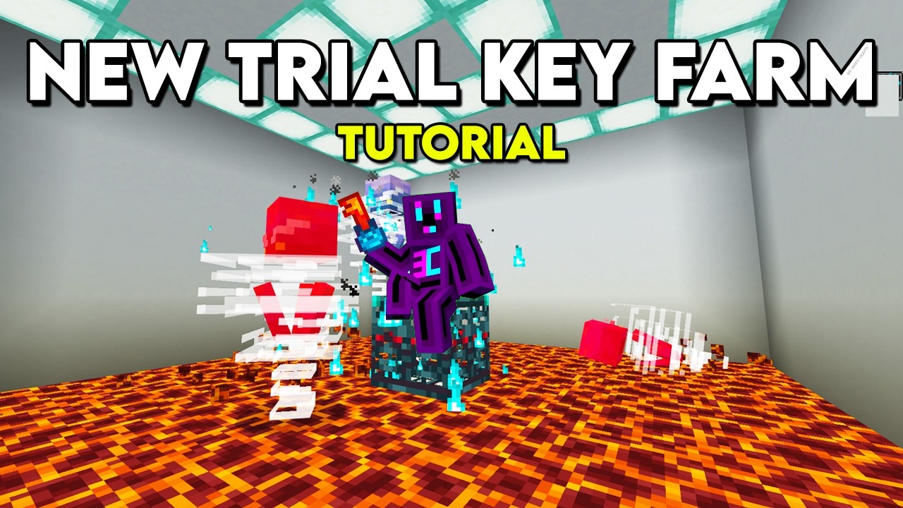 Ферма ключей Trial Chambers для Minecraft Bedrock 1.21