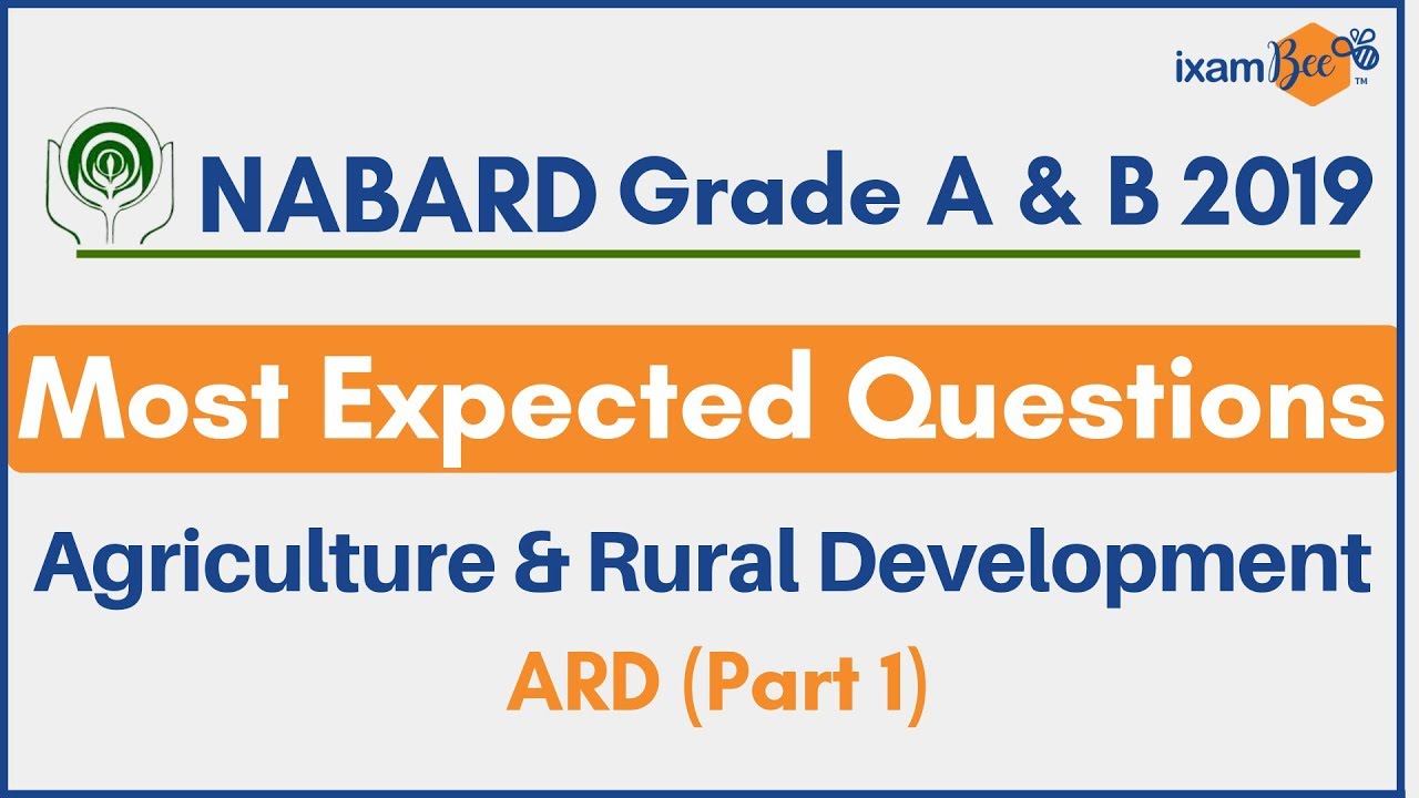 Most Expected Question for NABARD Grade A/B Exam 2019 Part 1