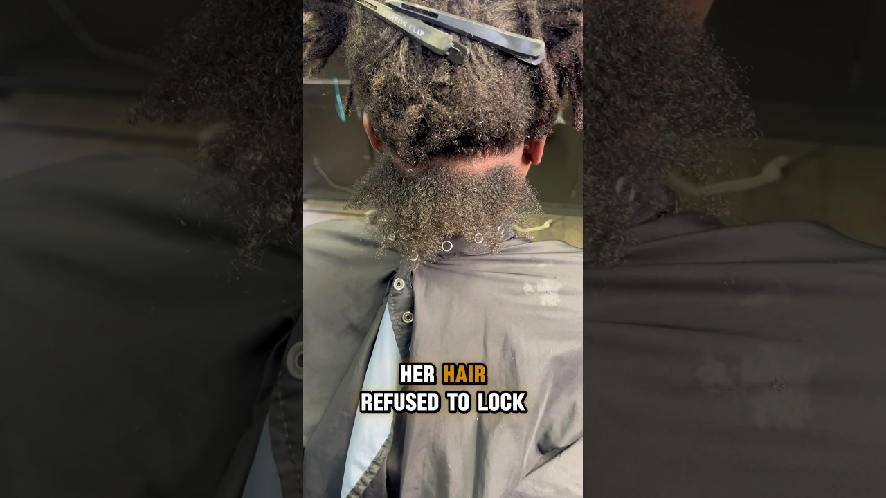Her hair refused to loc. Instant locs at The Loc Nest Trap #loctician #locs #naturalhaircare #dreads