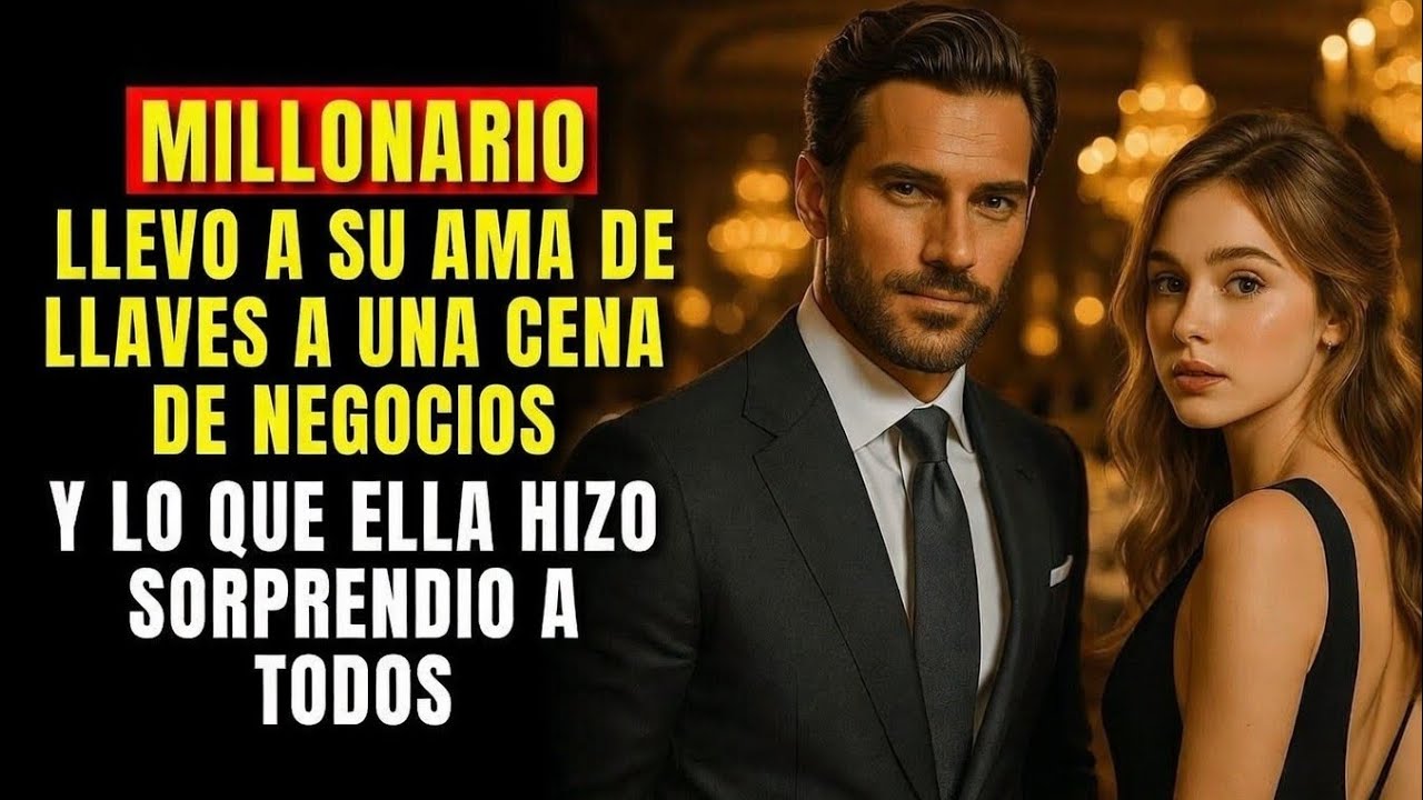¡LLEVÓ A SU AMA DE LLAVES A LA CENA DE 500 MILLONES… Y ELLA ERA LA HEREDERA OCULTA!