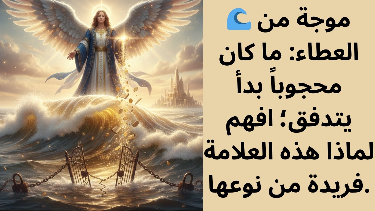 🌊 موجة من العطاء: ما كان محجوباً بدأ يتدفق؛ افهم لماذا هذه العلامة فريدة من نوعها.