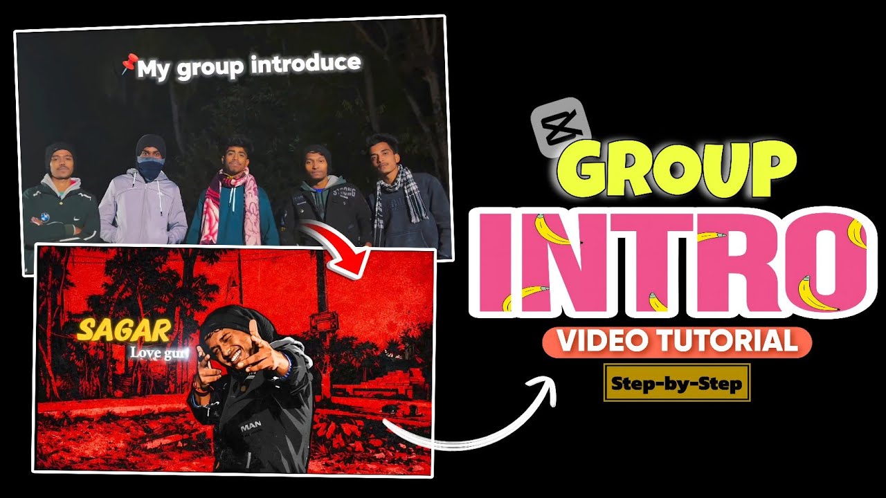 Group Character Intro Video Editing Tutorial | Group Intro Video Kaise Banaye | Intro Video Editing