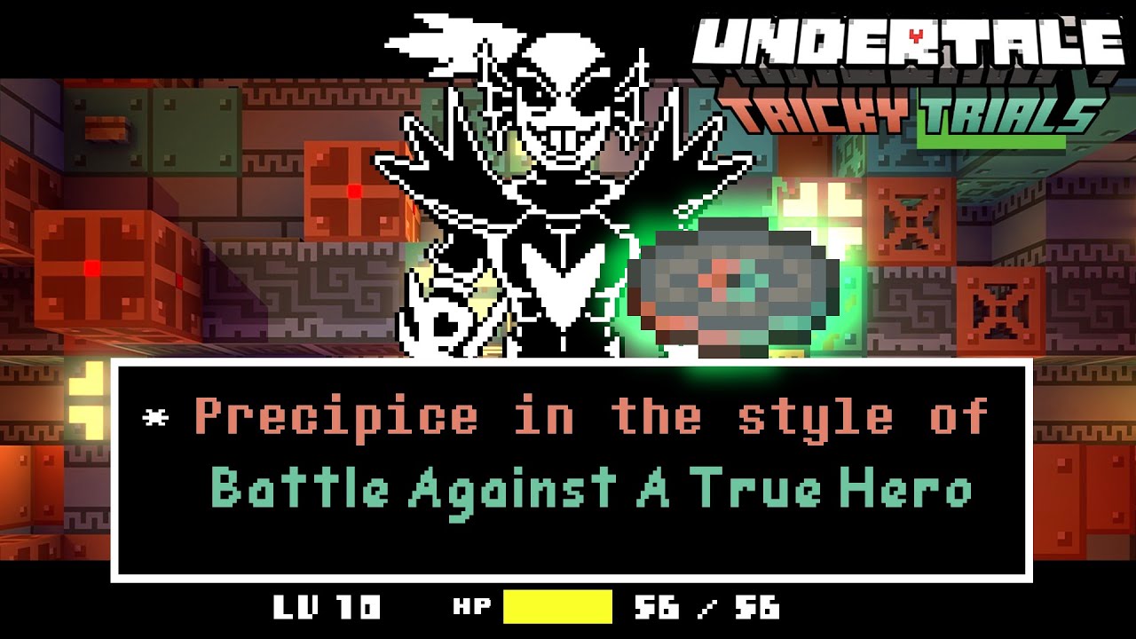 Precipice In The Style Of Battle Against A True Hero (Minecraft 1.21 X Undertale)