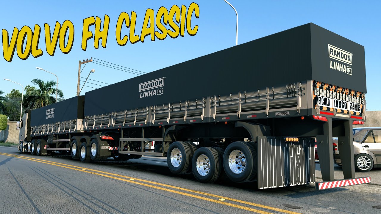 MUITO PESO NO VOLVO FH CLASSIC 540 - 9 EIXOS ARQUEADO - ETS 2 1.55