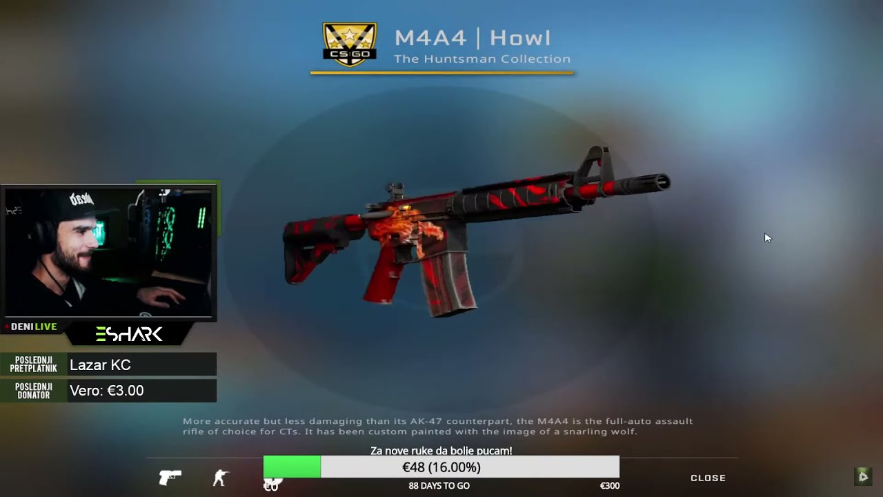DENI GOVORI O SVOJOJ STAROJ M4A4 HOWL