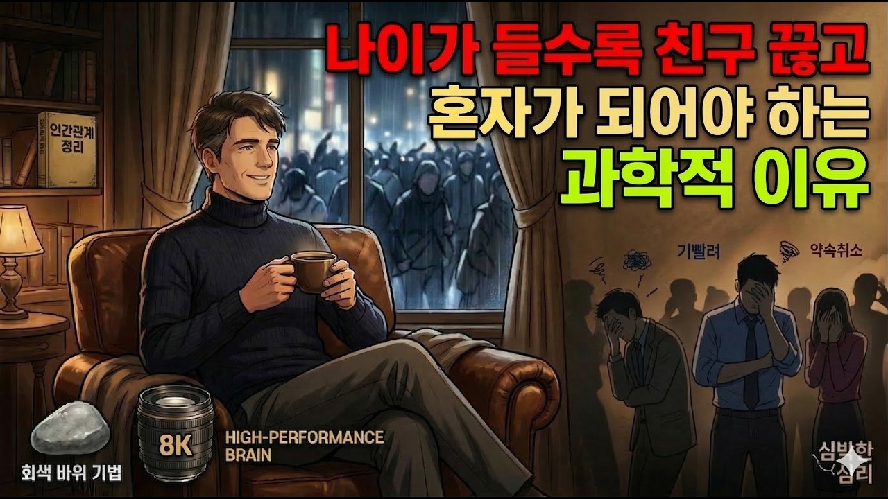 나이 들수록 친구를 끊고 철저히 '혼자'가 되어야 하는 과학적인 이유