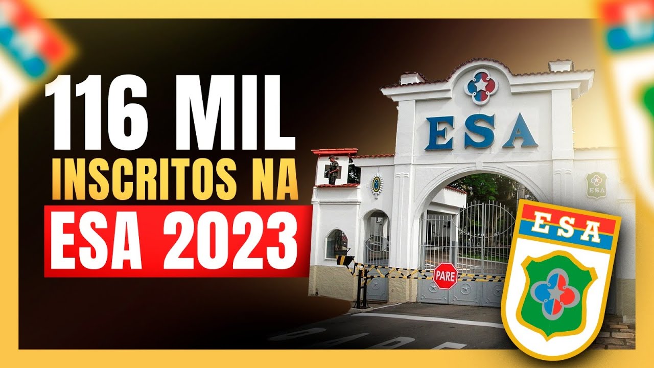 Saiu o n&uacute;mero de candidatos por vaga ESA 👀