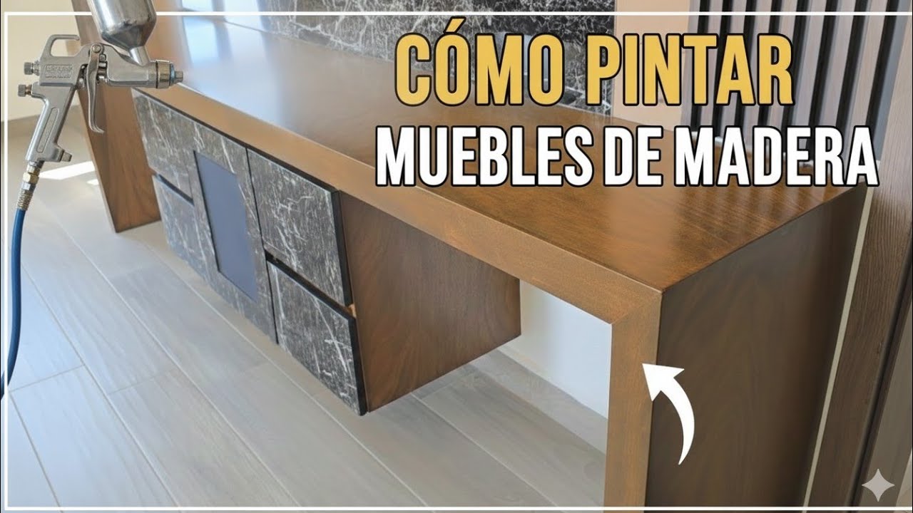 CÓMO PINTAR un MUEBLE de MADERA FÁCIL (Paso a Paso para Principiantes) 💯 #color #nogalamericano