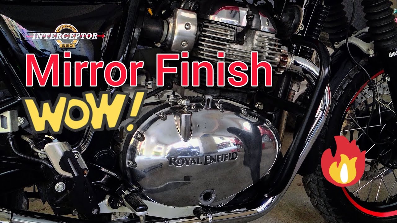 Royal Enfield Engine Buffing / Polish / Chrome | In detail step by step process | INT650