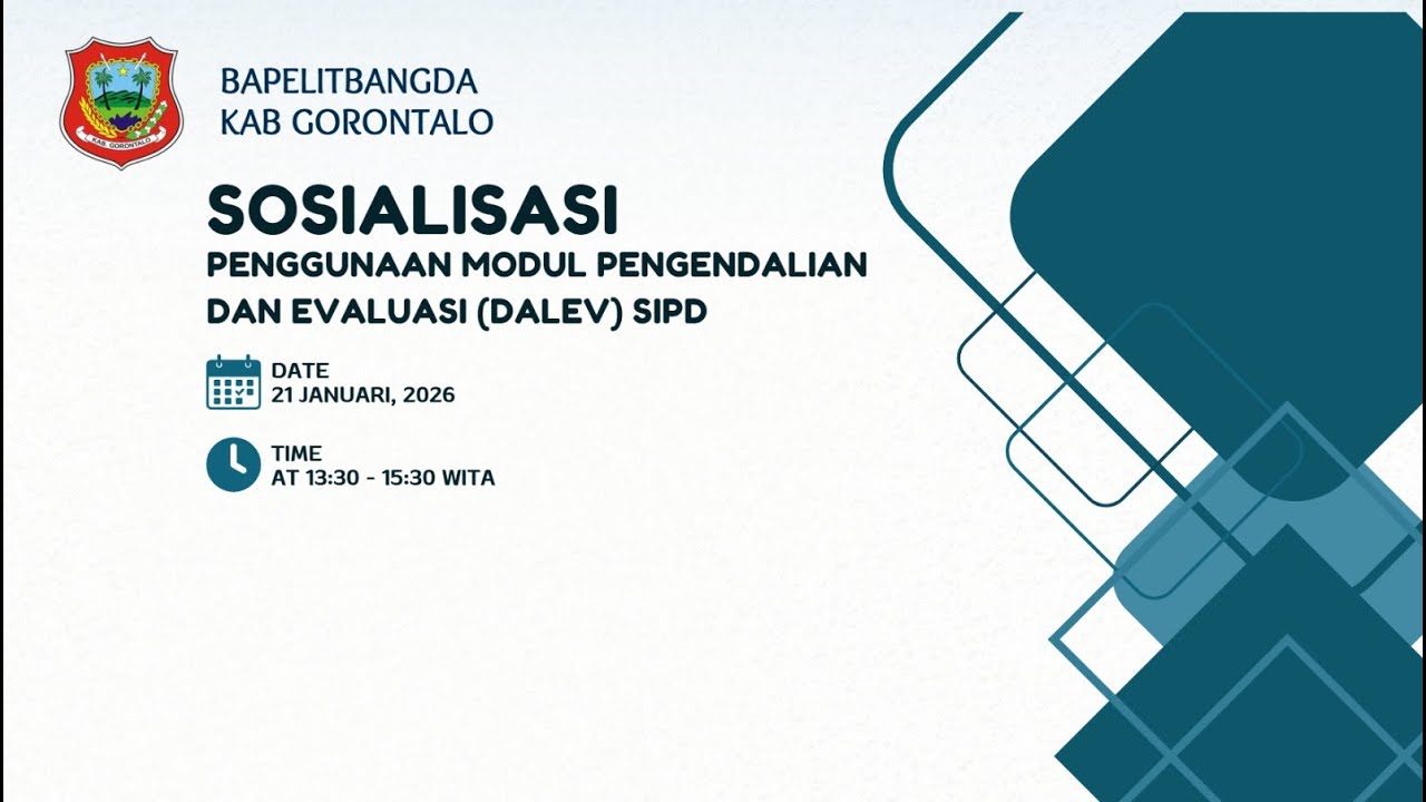 Sosialisasi SIPD modul Pengendalian dan Evaluasi (DALEV)