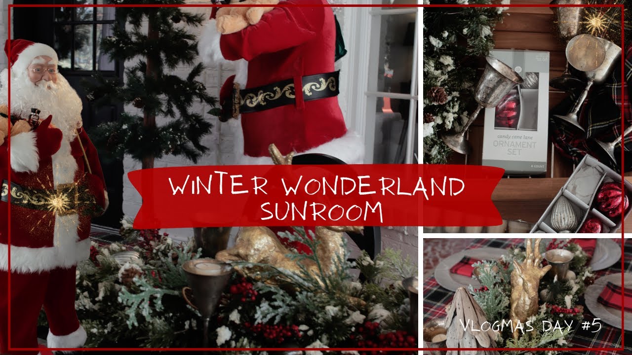 ❄️❄️ Transforming My Sunroom into a Cozy Winter Wonderland! Christmas Tablescape