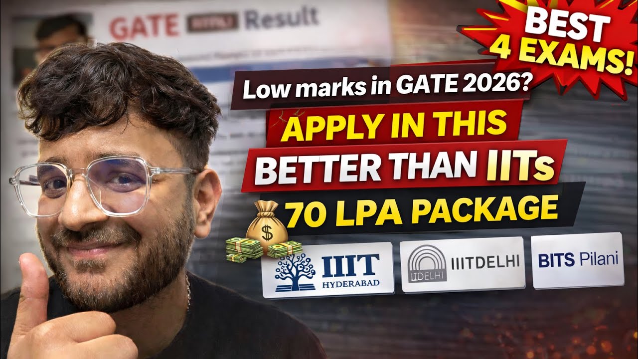 Low Marks in GATE 2026? Still Get Into Top Colleges (70 LPA Package!)
