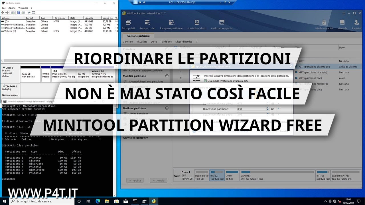 Gestione partizioni Windows con MiniTool Partition Wizard Free