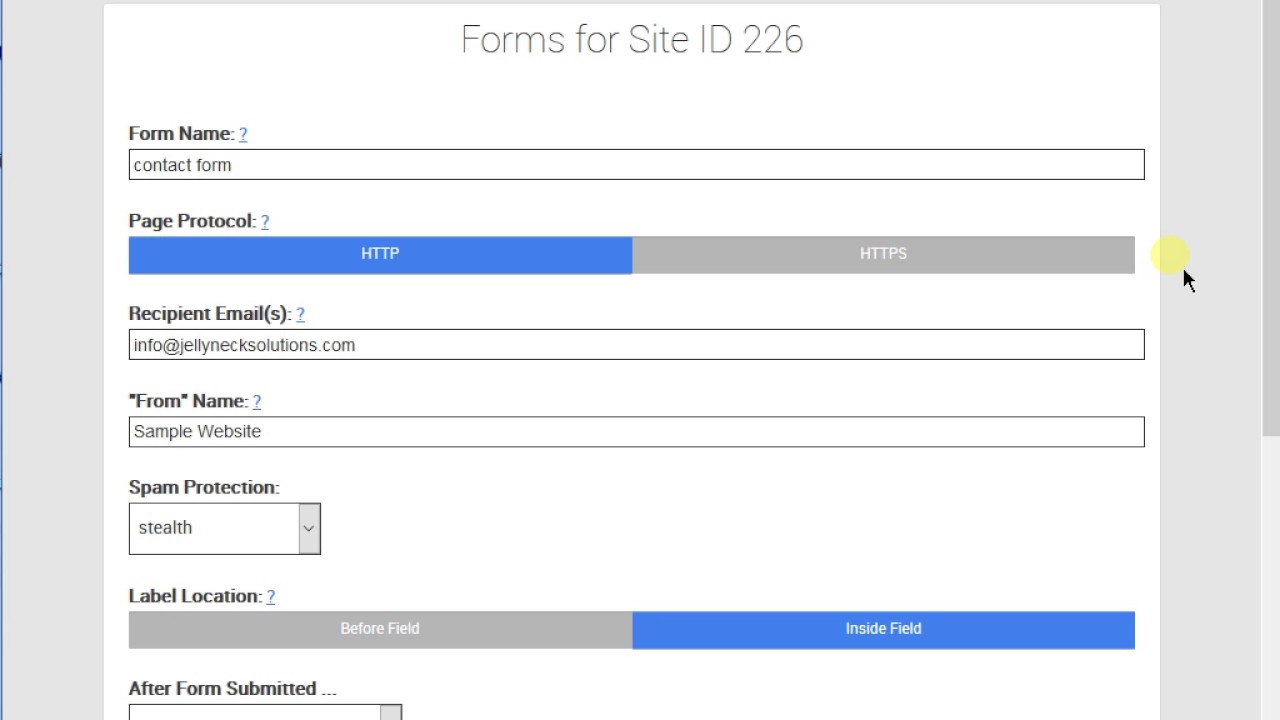 Forms: properties and fields