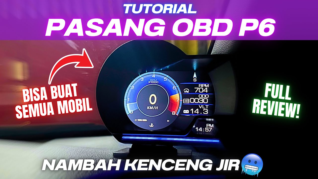 TUTORIAL INSTALASI HUD DISPLAY P6 OBD & GPS!! KATANYA BIKIN BAHAYA KE MOBIL??😨😱