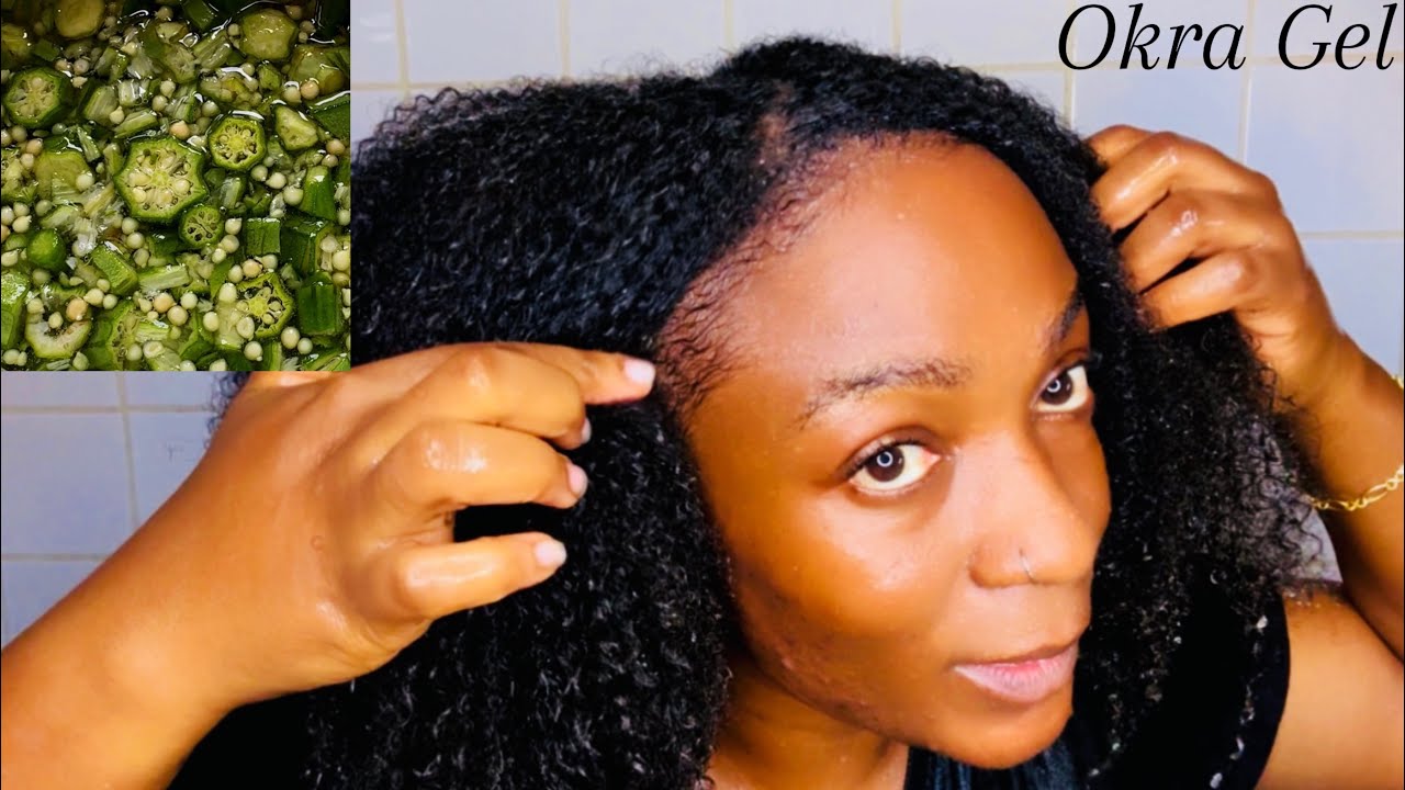 Okra Gel for 4C Natural Hair Growth and Curl Definition | DIY Natural Hair Leave-In Conditioner