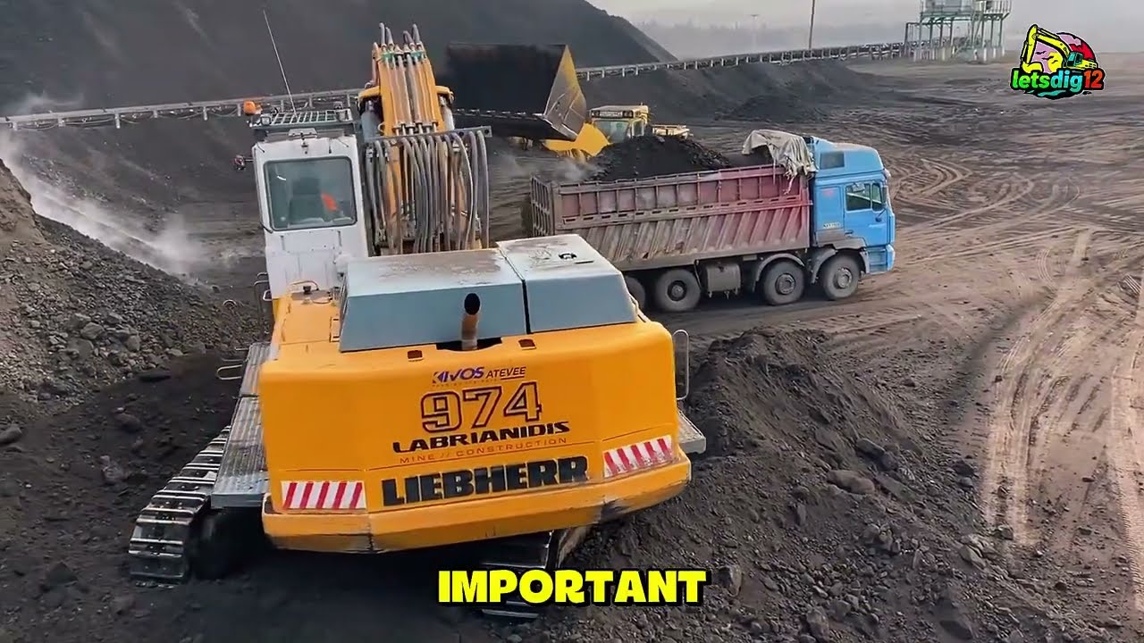 Liebherr 974 Excavator Loading Massive Trucks | Mercedes & MAN 4-Axle Action