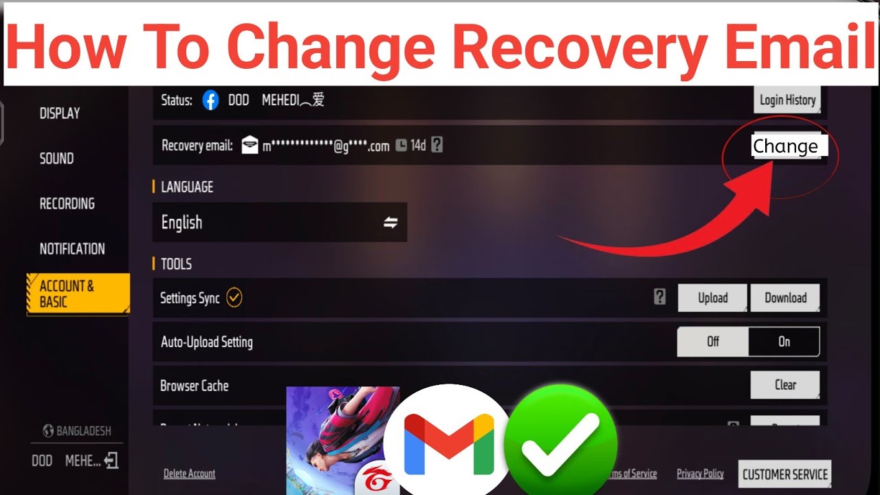 How to Change Recovery Email in Free Fire (2026) | Update Free Fire Account Recovery Email