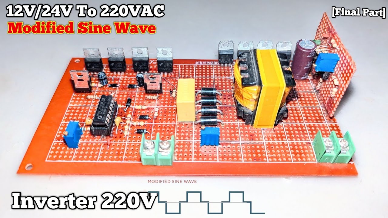 Modified Sine Wave Inverter 24V To 220V | 50Hz - 60Hz | 300W