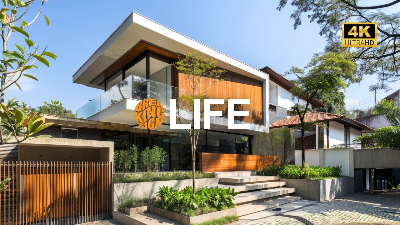Architectural Spaces: Beauty Tropical House Design With pool courtyard Creates A Comfortable Living