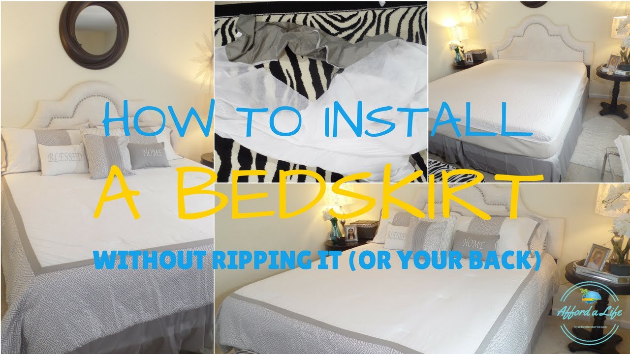 Affordalife HACK | How to Securely Install a BedSkirt (without hurting yourself or the bedskirt!)
