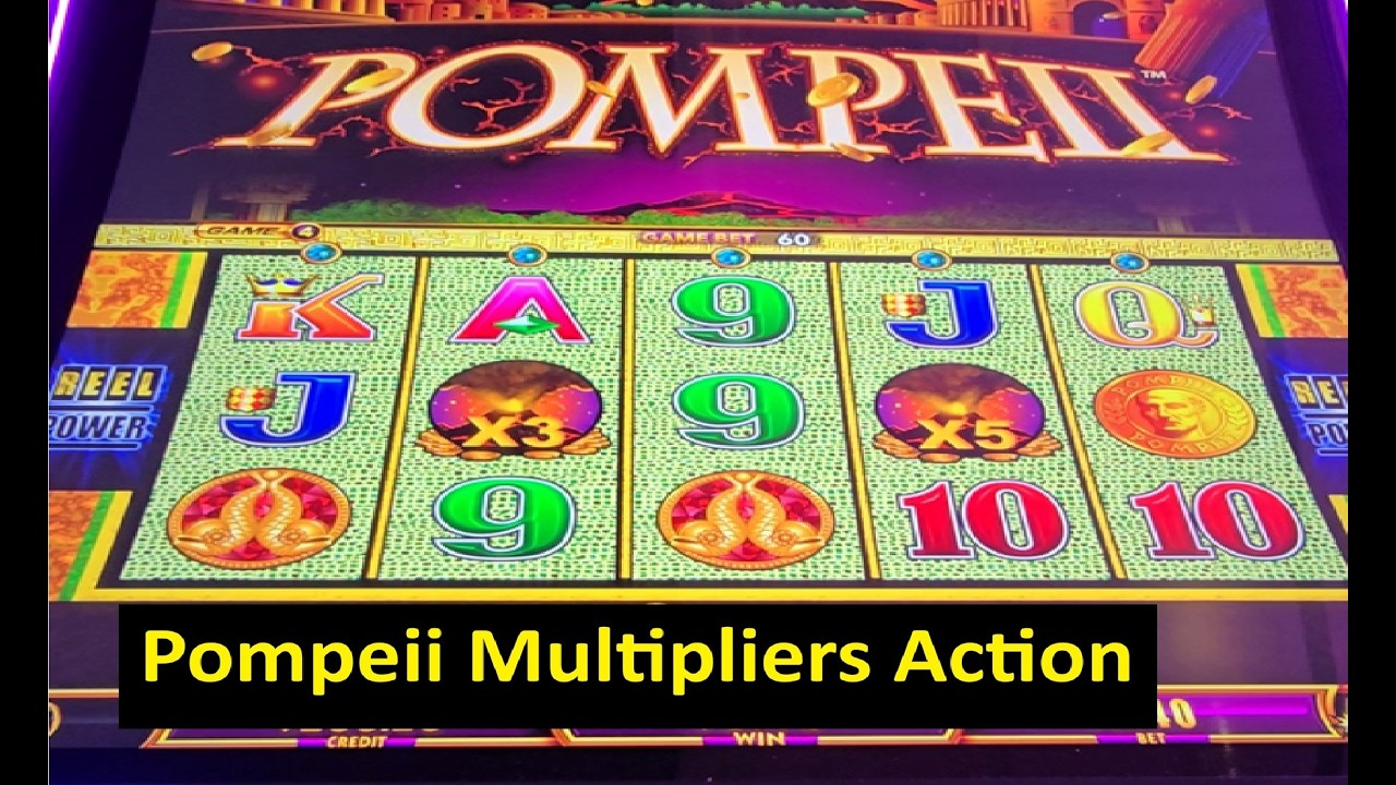 The Big Win on Pompeii Wonder 4 Collection Slot! Aristocrat Game
