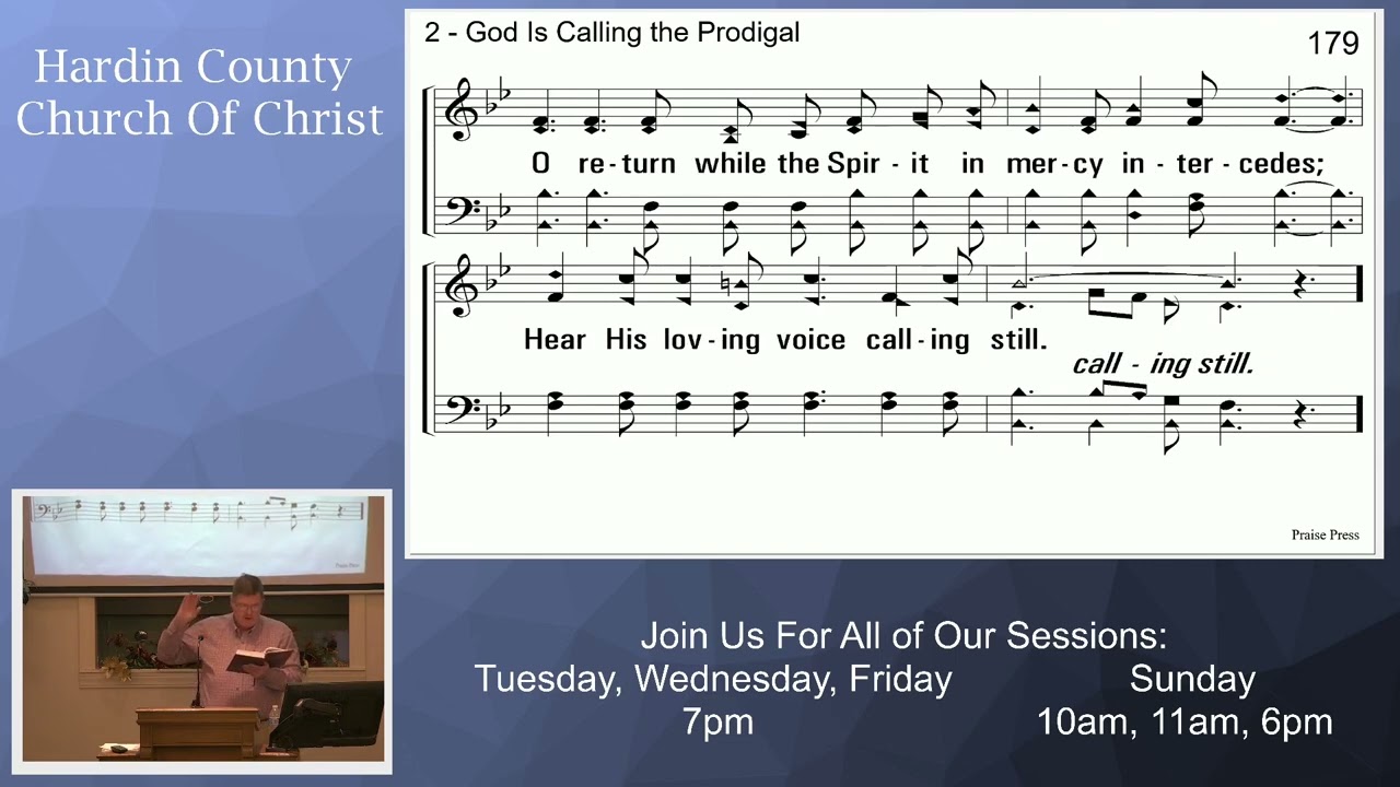 God is calling the prodigal congregational singing 