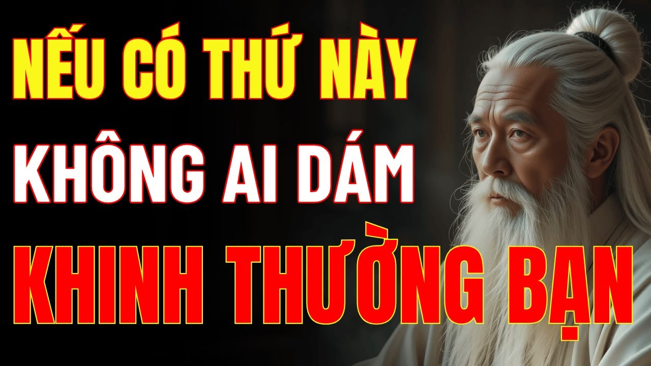Cổ Nhân Dạy: Nếu Có Thứ Này, Không Ai Dám KHINH THƯỜNG Hay XÚC PHẠM Bạn | Triết Lý Cuộc Sống