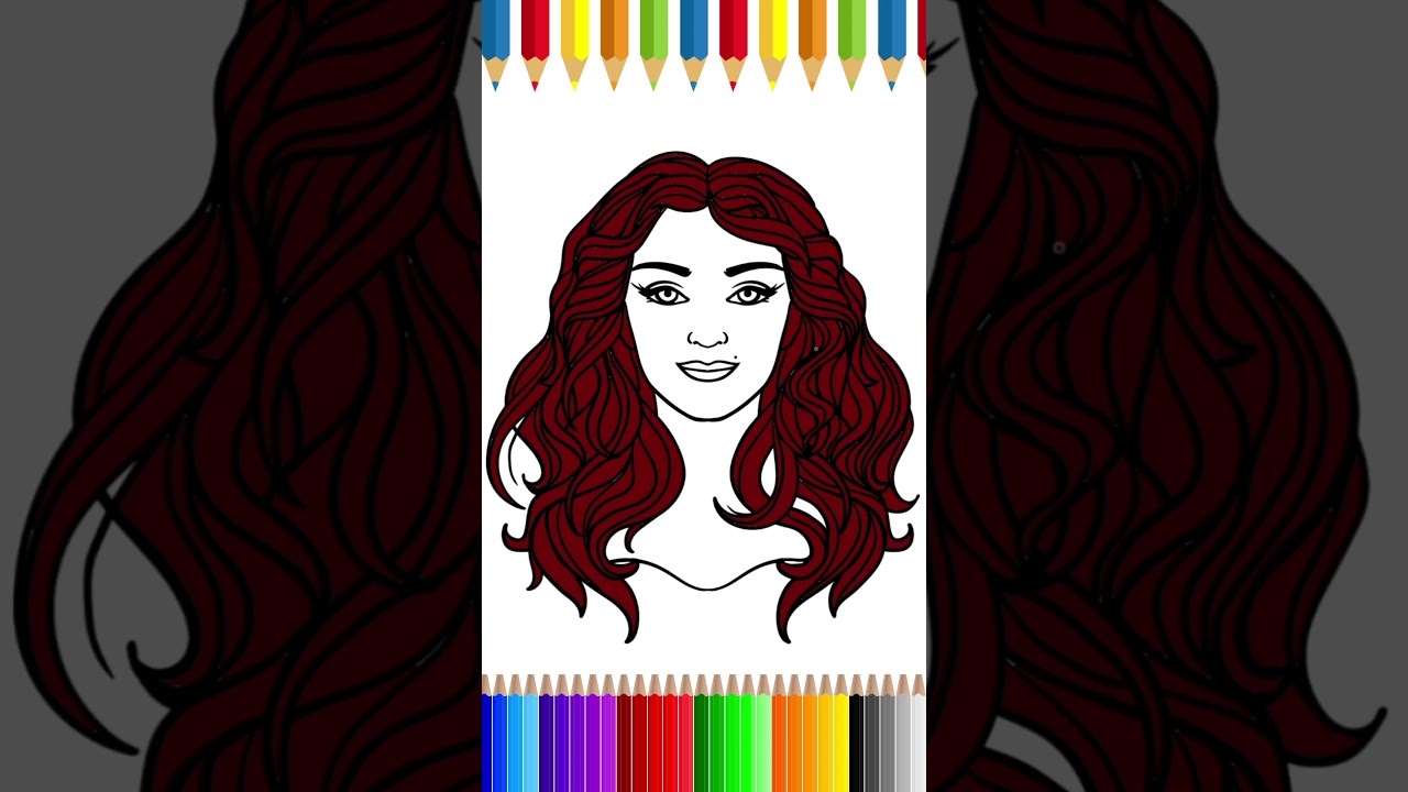 #ColoringBeauty- #ArtisticGlow- #ColoringQueen- #CreativeColors- #ElegantArt #ArtTherapy