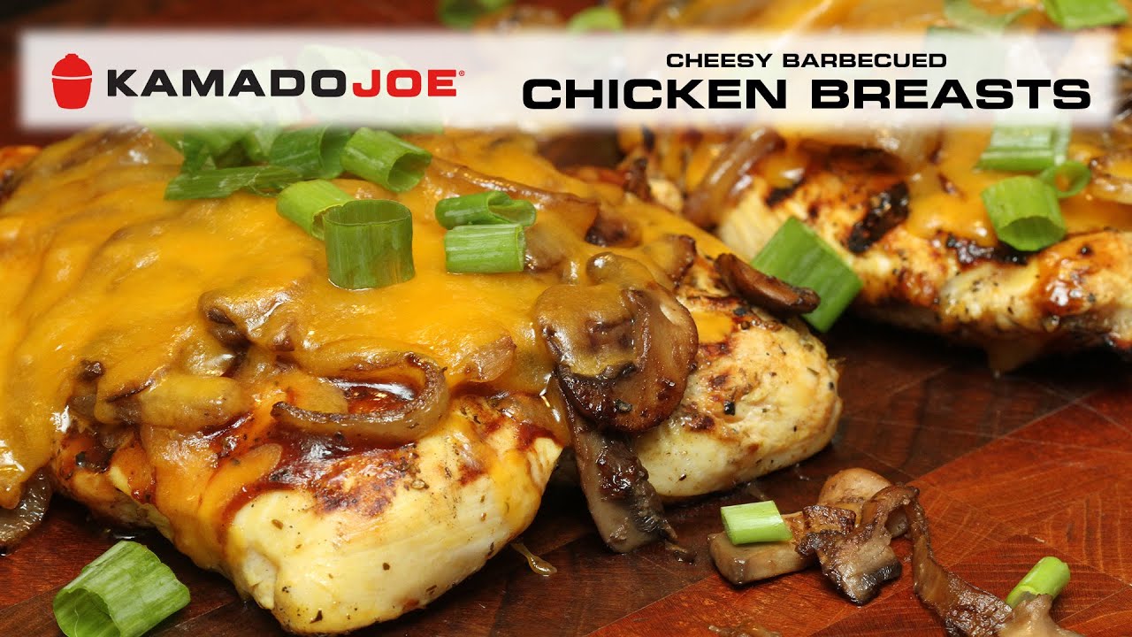 Kamado Joe Cheesy Barbecued Chicken Breasts