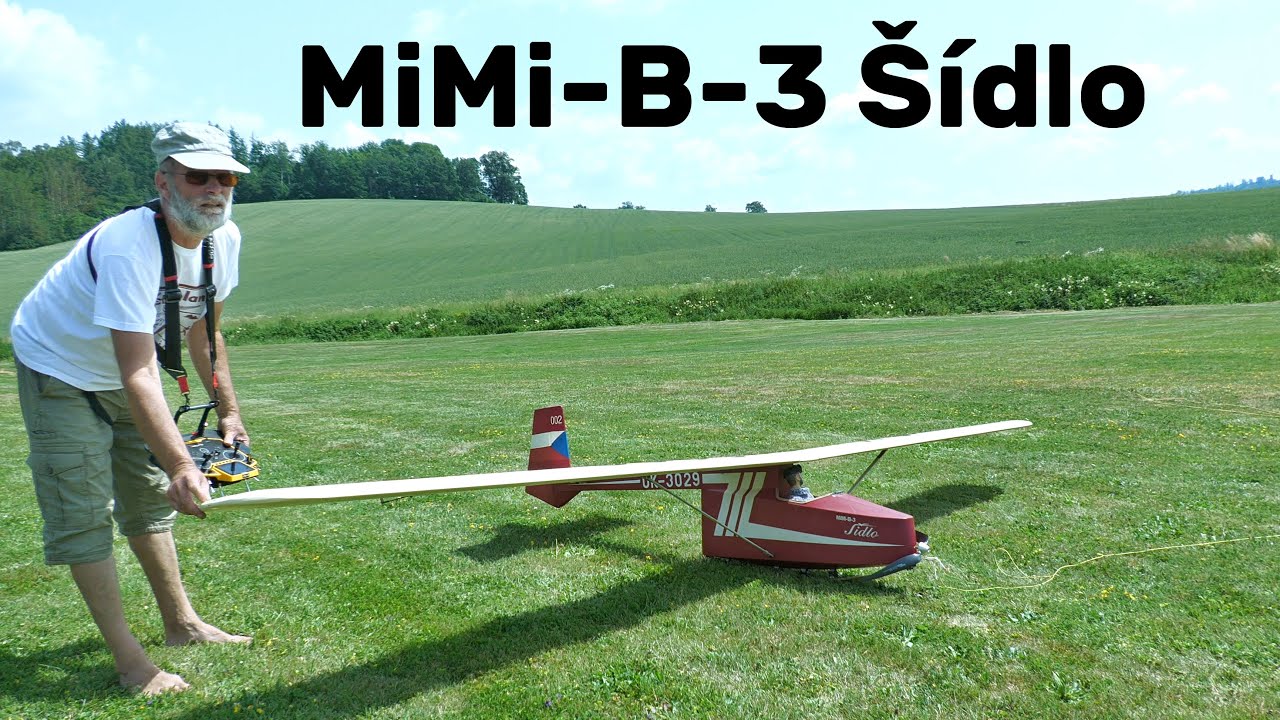 MiMi-B-3 &Scaron;&iacute;dlo | 4m scale RC glider | 4K | Jirice Airshow 2024
