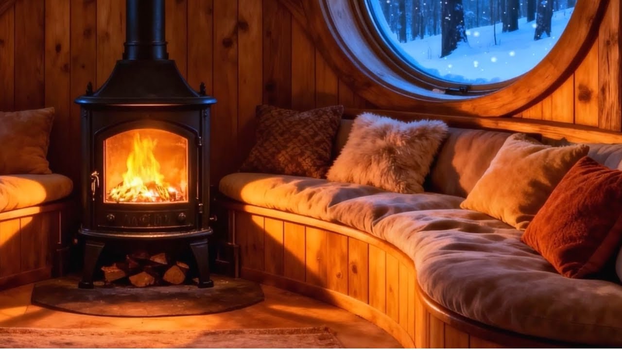 Cozy Hearth Glow 🔥 | Gentle Fire Sounds for Relaxing Evenings (1 Hour)