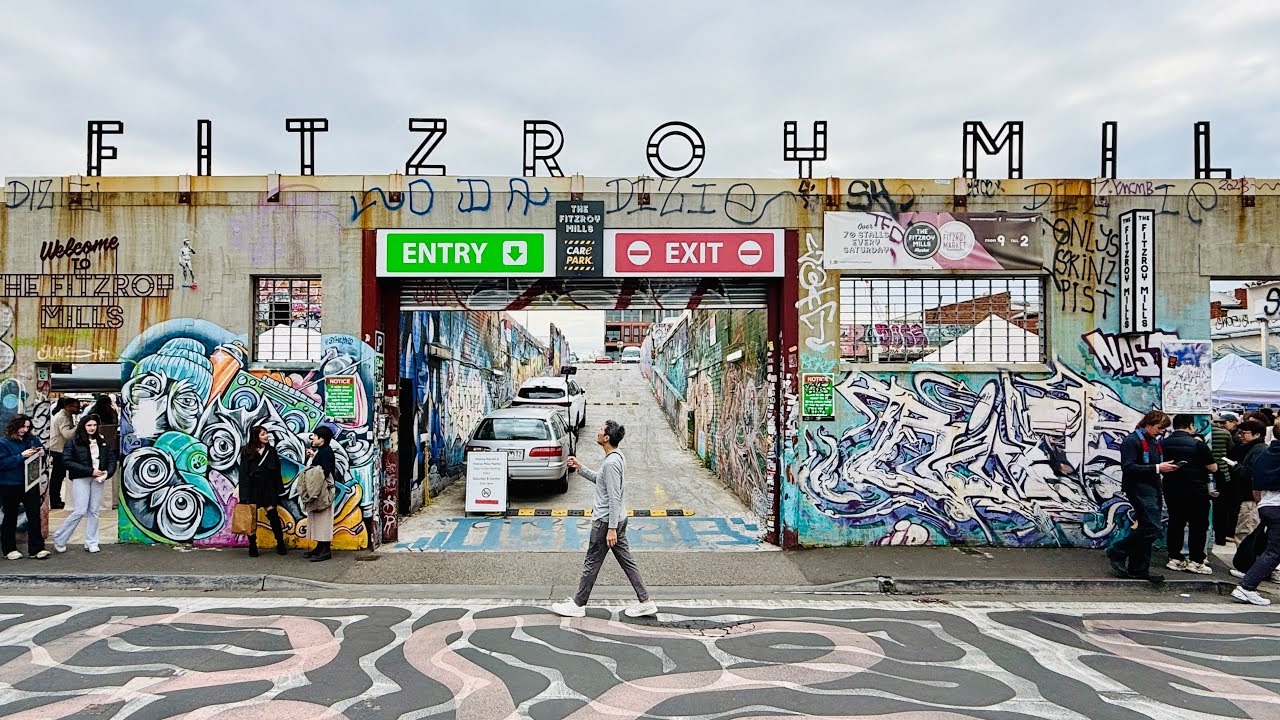 ♻️ *COOL* Flea Market in Melbourne, Australia (Fitzroy Market) 🇦🇺